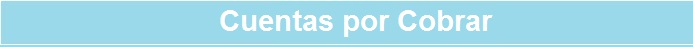 Cuentas por Cobrar